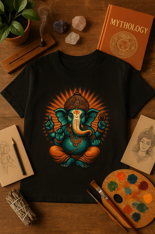 Ganesha Flat Lay Mockup
