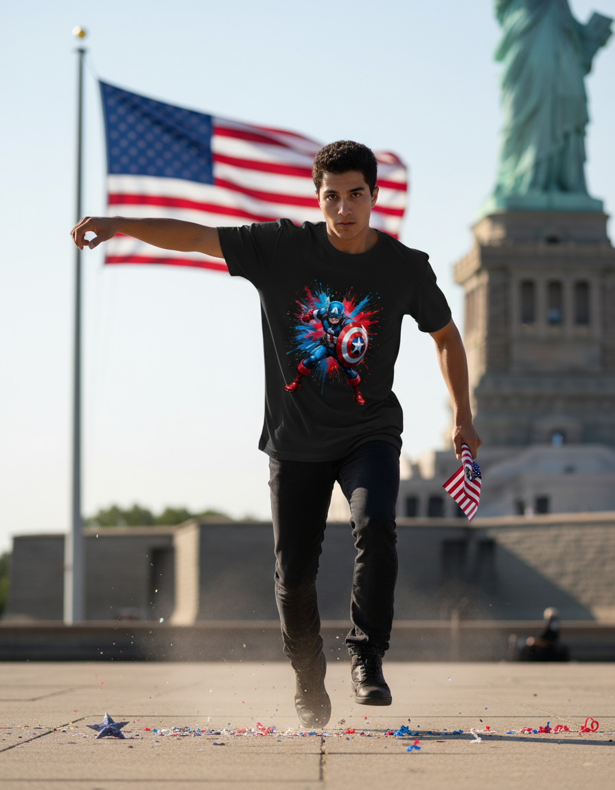 Captain America Splash Mockup