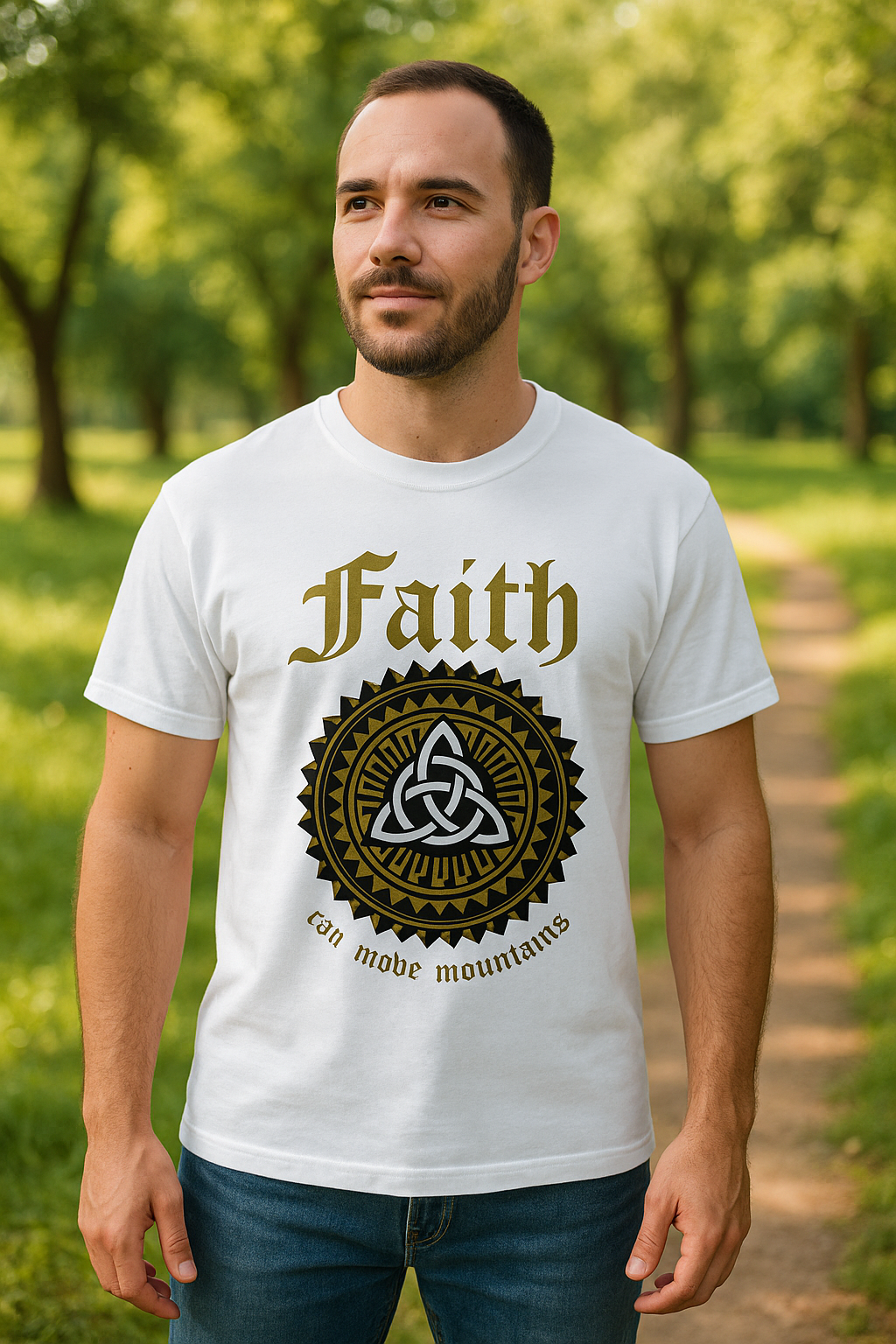 Faith Peaceful Outdoor Mockup
