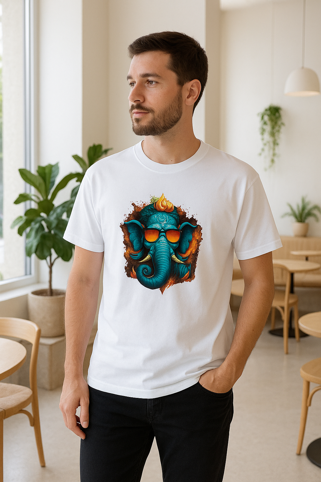 Ganesha 4 Minimalist Cafe Mockup