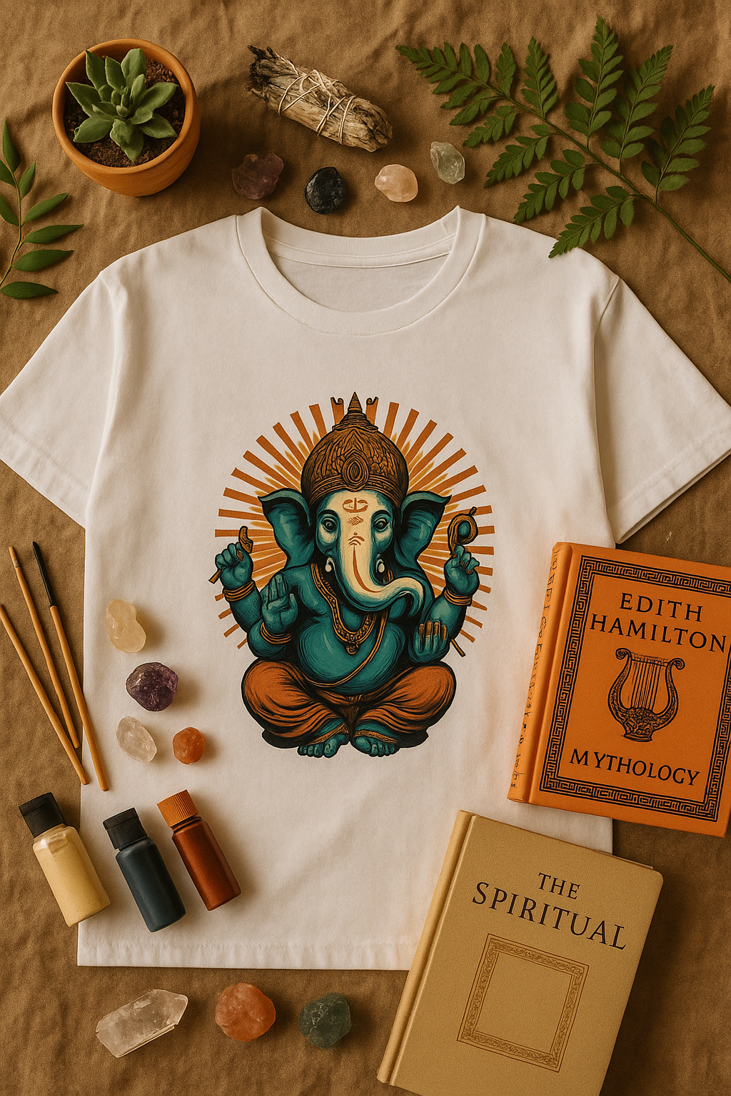 Ganesha Flat Lay Mockup - Original Design