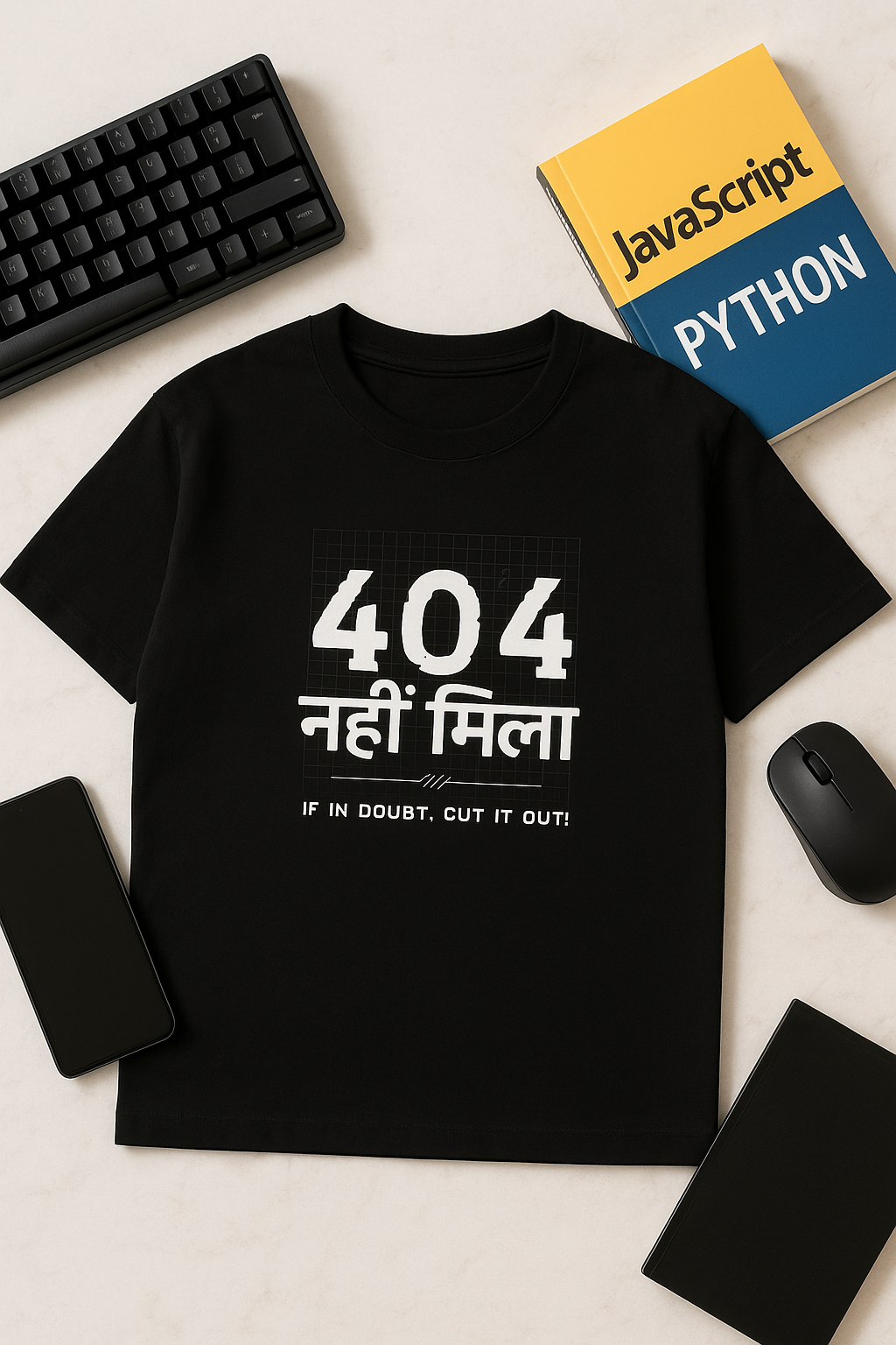 Improved Tech-Themed Flat Lay Mockup