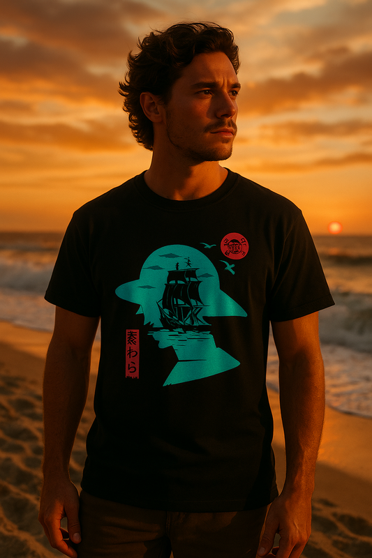 One Piece 03 Beach Sunset Mockup