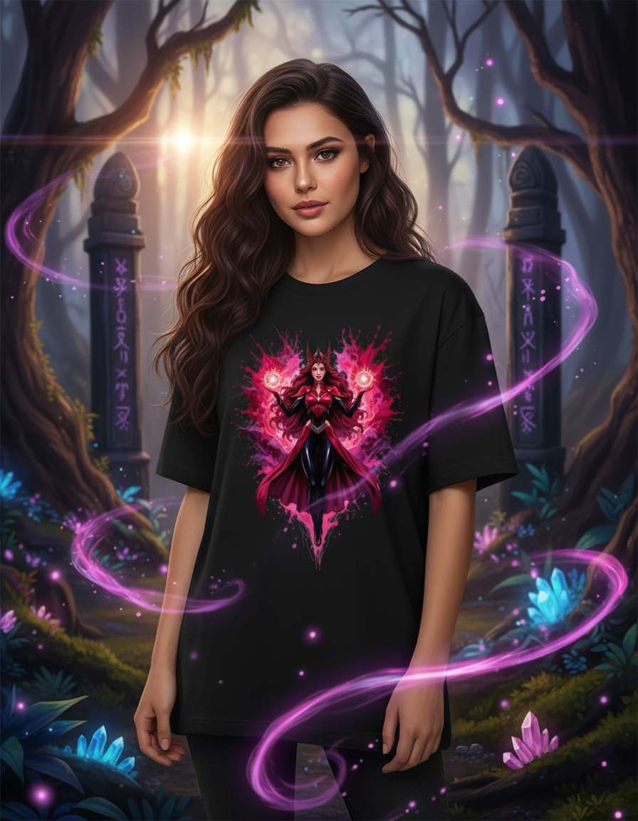 Scarlet Witch Splash Mockup