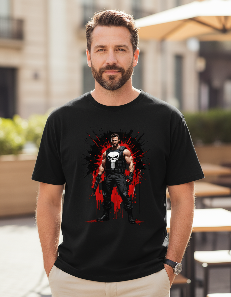 The Punisher Splash Mockup