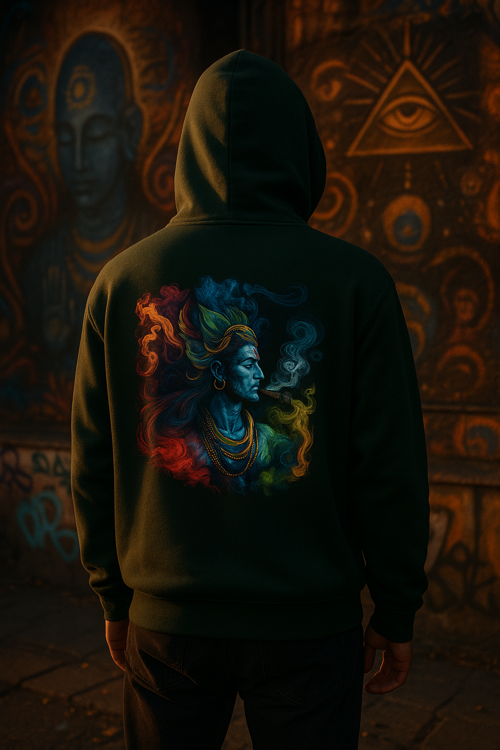 #TOT Hoodie Shiva 1 Back Design Mockup